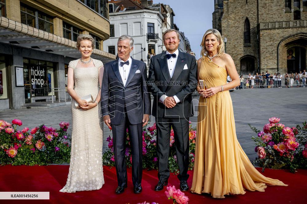 Dutch And Belgium Royals At A Concert - Brussels