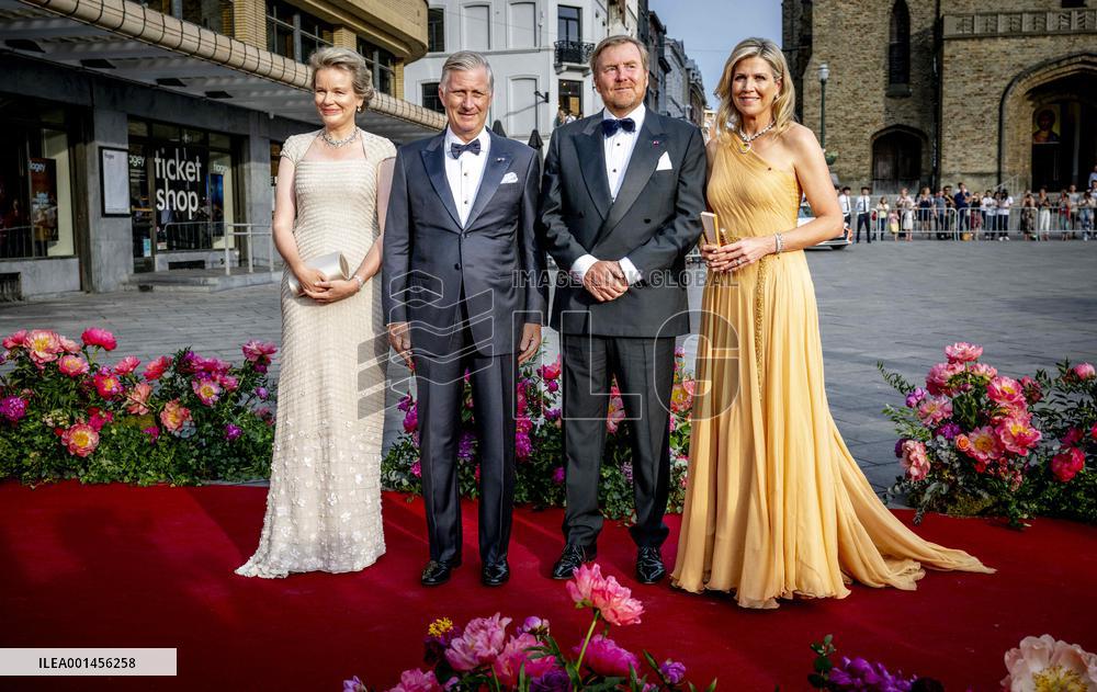 Dutch And Belgium Royals At A Concert - Brussels