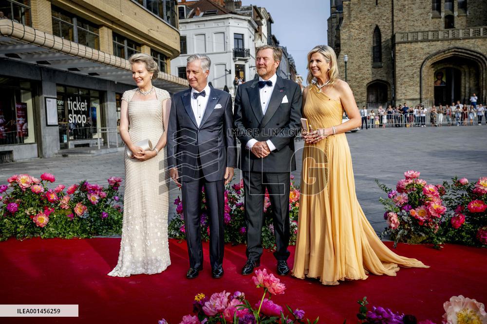 Dutch And Belgium Royals At A Concert - Brussels