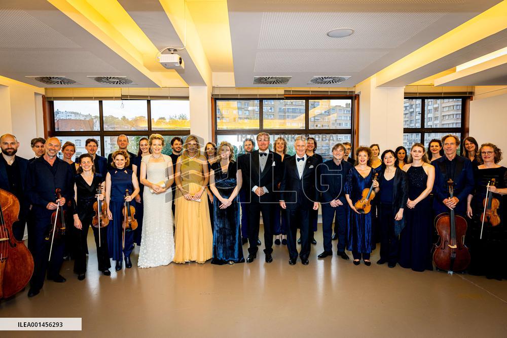 Dutch And Belgium Royals At A Concert - Brussels