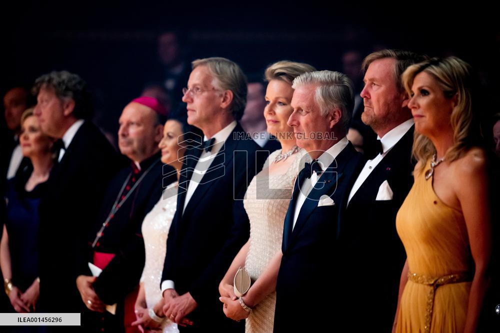 Dutch And Belgium Royals At A Concert - Brussels