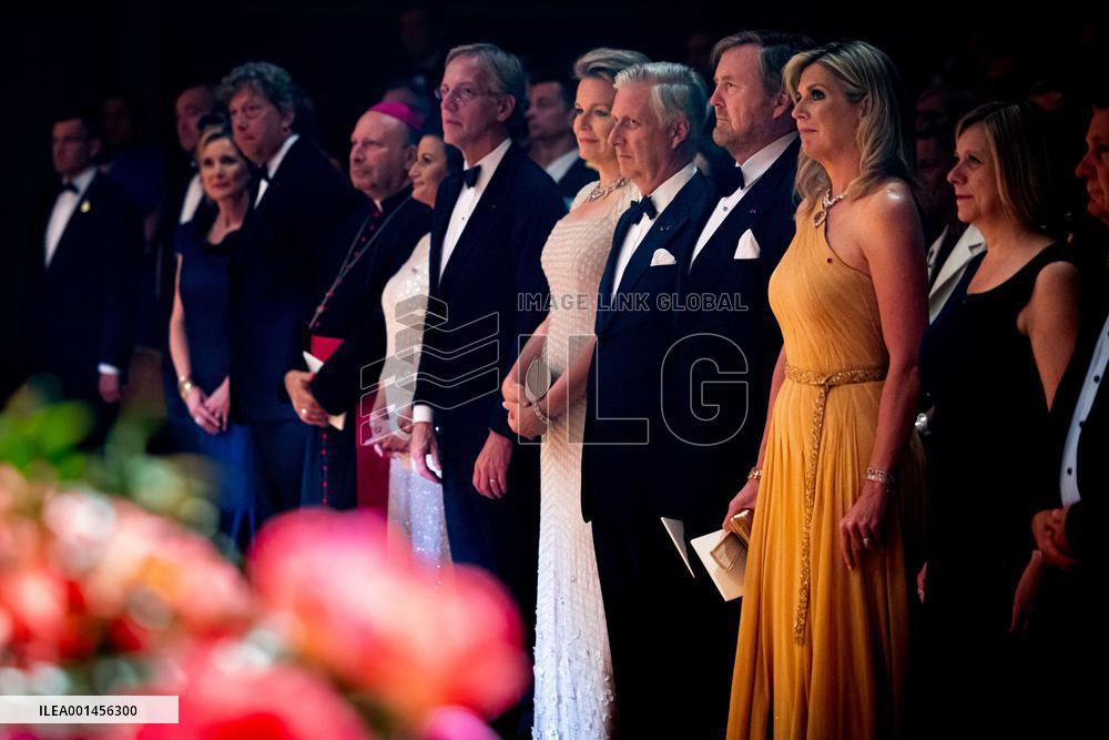 Dutch And Belgium Royals At A Concert - Brussels
