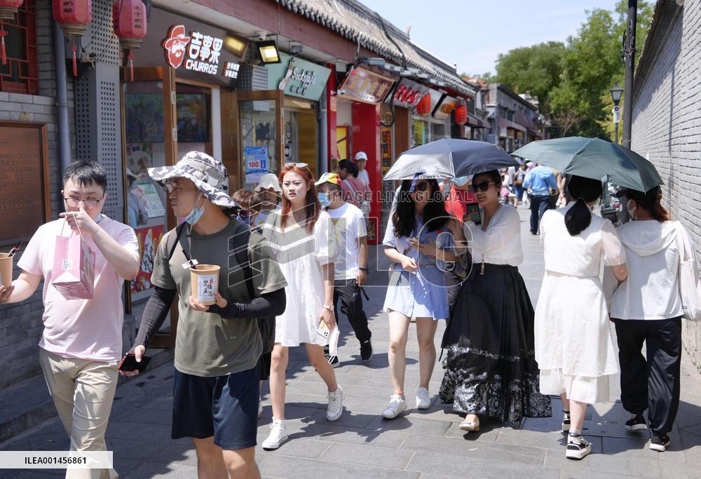 Hot weather in Beijing