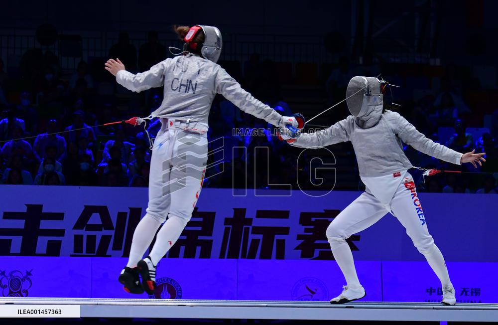 #(SP)JIANGSU-WUXI-ASIAN CHAMPIONSHIPS-WOMEN'S TEAM SABRE