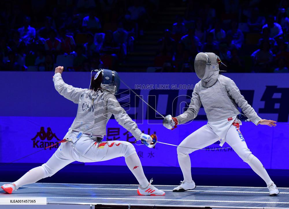 #(SP)JIANGSU-WUXI-ASIAN CHAMPIONSHIPS-WOMEN'S TEAM SABRE