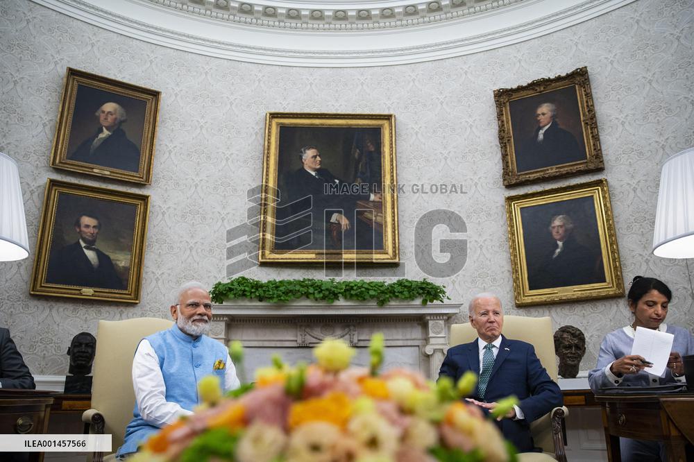Joe Biden Meets Narendra Modi - Washington
