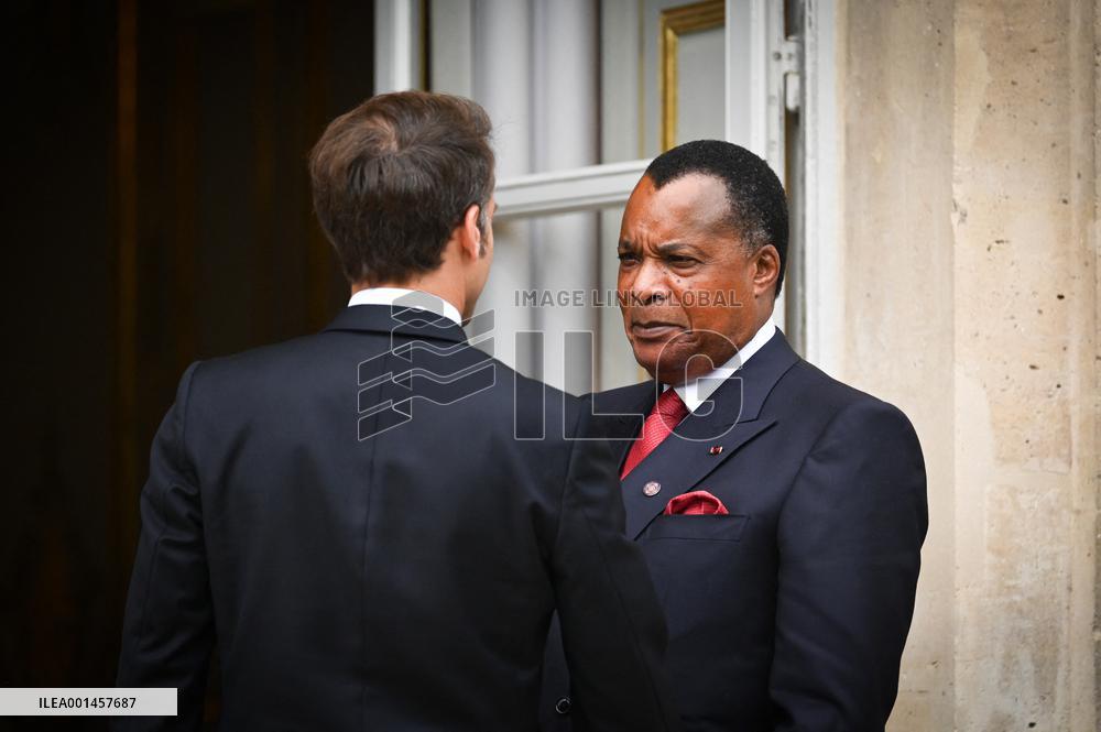 Emmanuel Macron Welcomes Gustavo Petro - Paris
