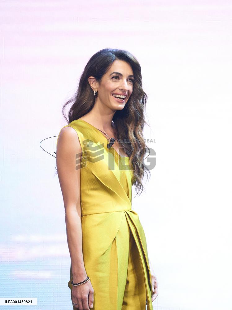 Amal Clooney We Choose Earth Tour - Madrid