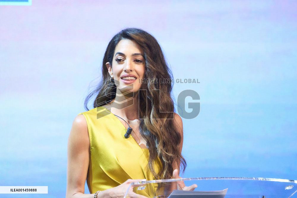 Amal Clooney We Choose Earth Tour - Madrid