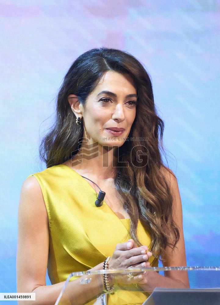 Amal Clooney We Choose Earth Tour - Madrid