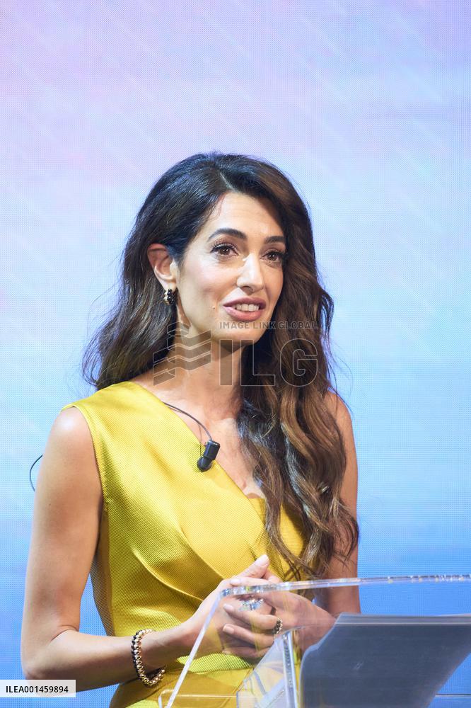 Amal Clooney We Choose Earth Tour - Madrid