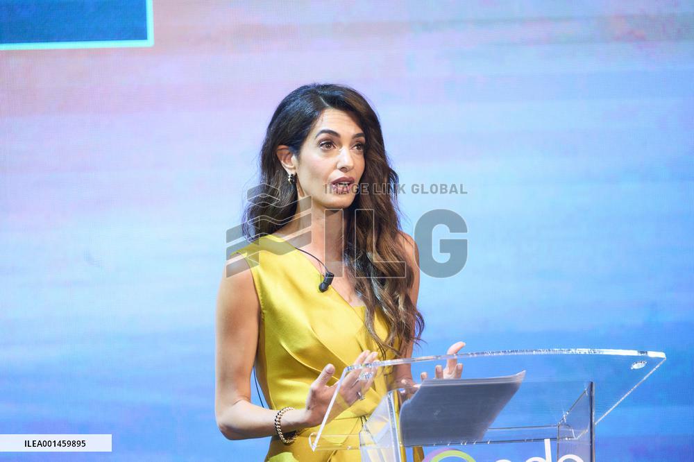 Amal Clooney We Choose Earth Tour - Madrid