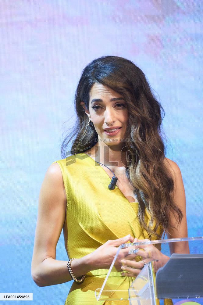 Amal Clooney We Choose Earth Tour - Madrid