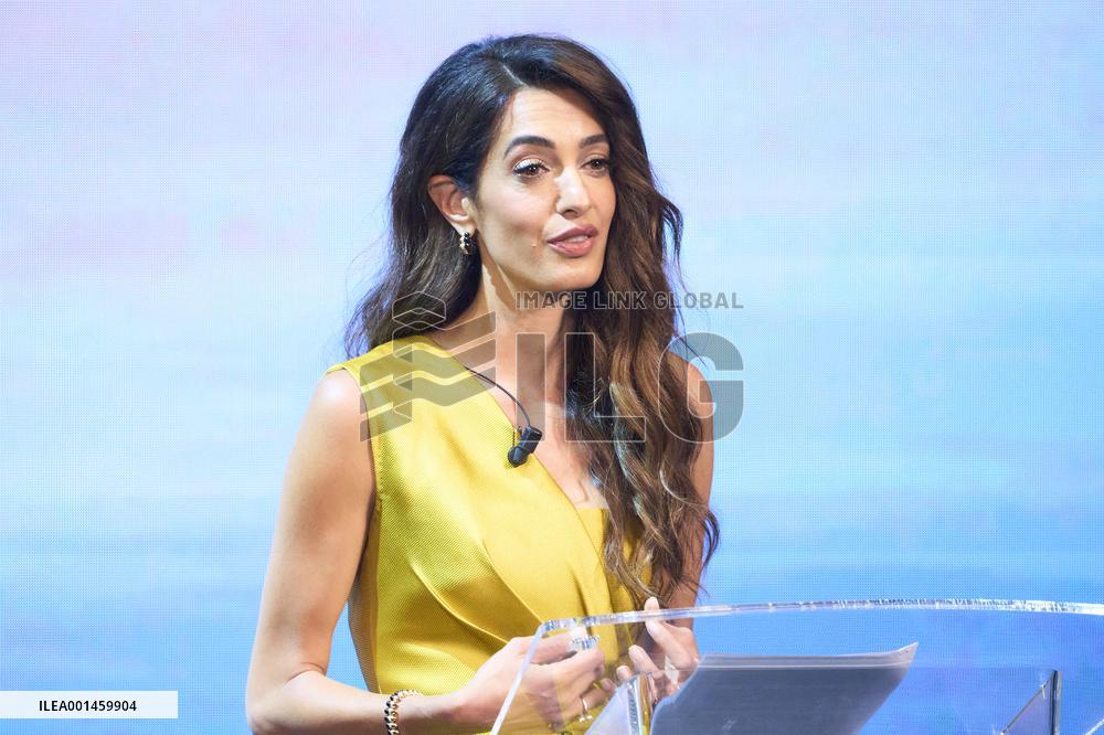 Amal Clooney We Choose Earth Tour - Madrid