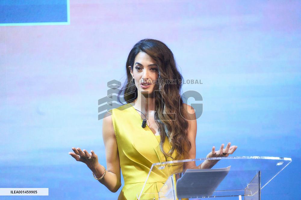 Amal Clooney We Choose Earth Tour - Madrid