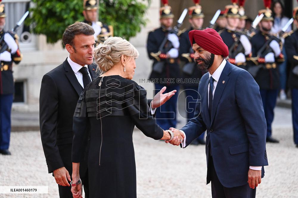 New Global Financial Pact Summit Dinner - Paris