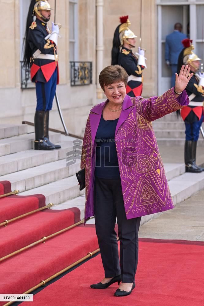 New Global Financing Pact Summit Dinner - Paris