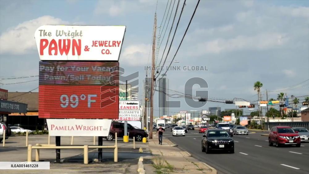 "Oppressive" heat wave continues scorching U.S. Texas