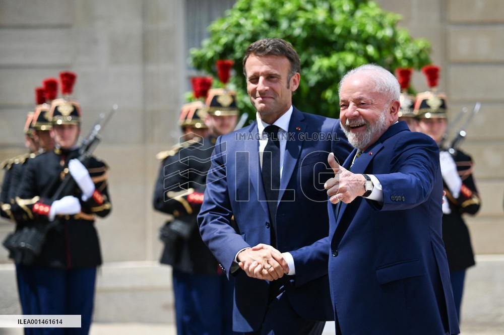 French President Receives Brazilian President - Paris