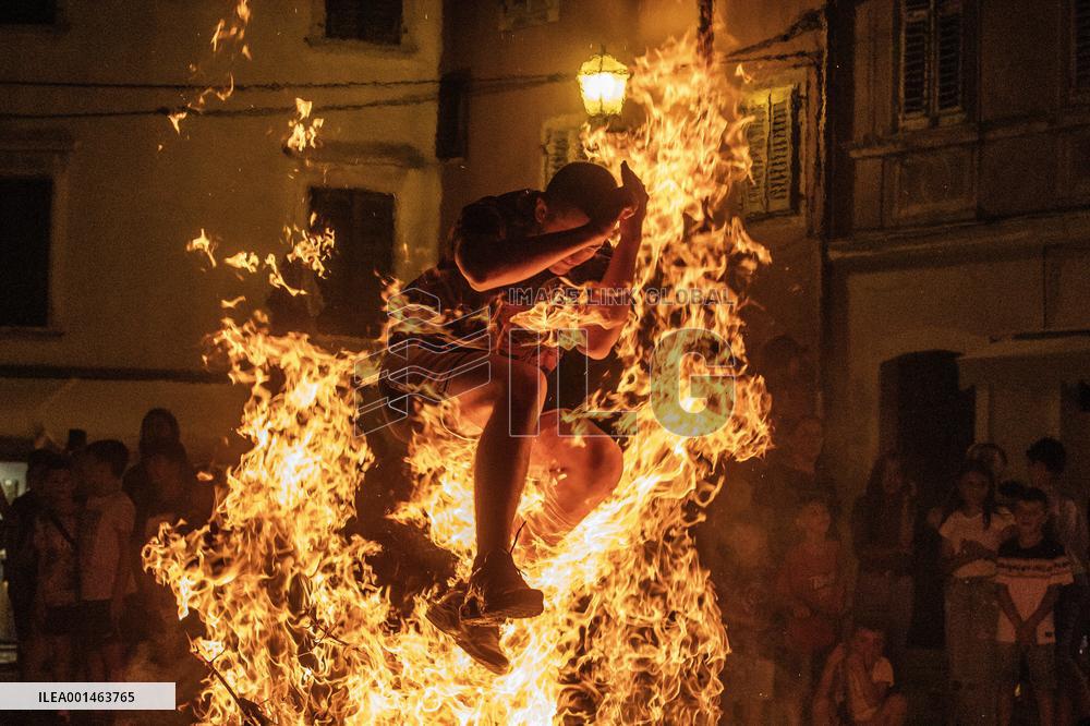 CROATIA-VODNJAN-BONFIRE CELEBRATION
