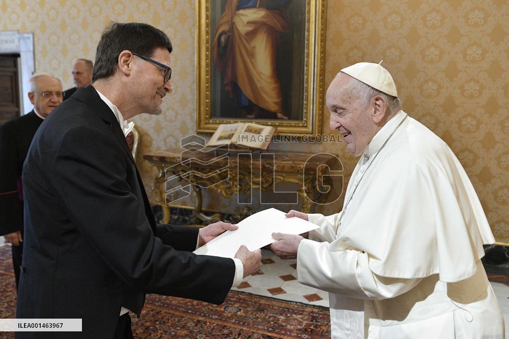 Pope Francis Receives Ambassador Of Canada - Vatican