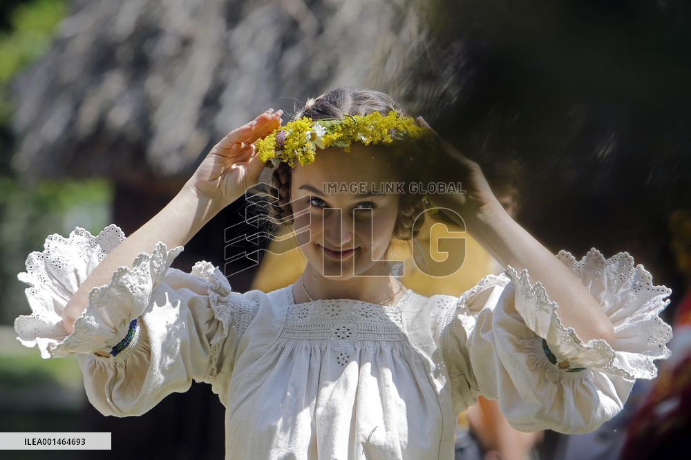 ROMANIA-BUCHAREST-TRADITIONAL FESTIVAL-SANZIENE