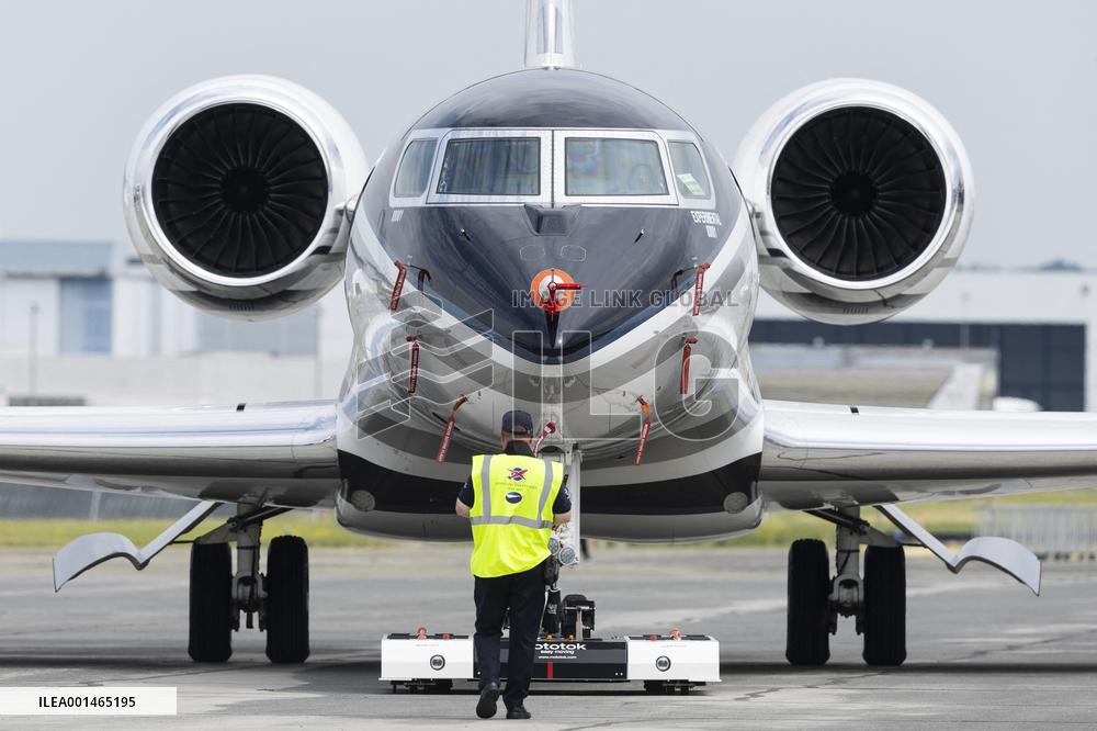 American aircraft company Gulfstream at Paris Air Show