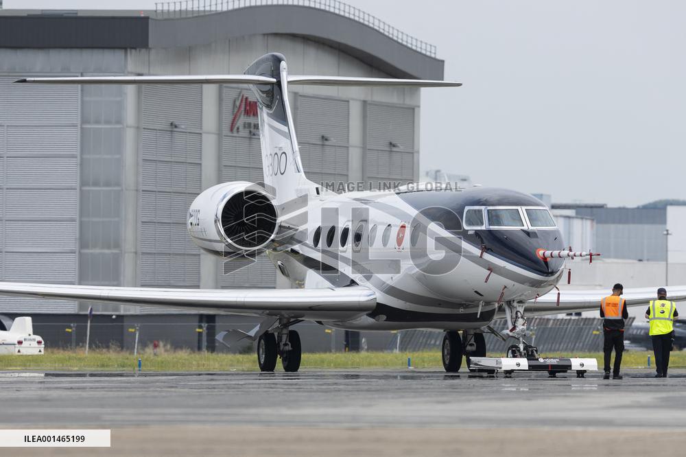 American aircraft company Gulfstream at Paris Air Show