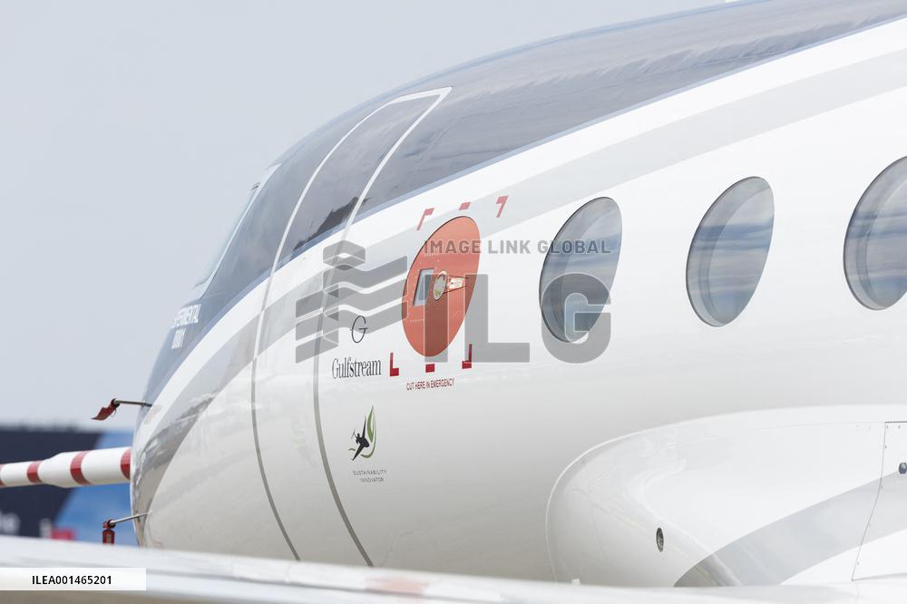 American aircraft company Gulfstream at Paris Air Show