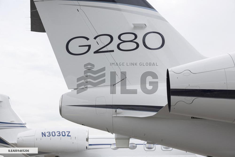 American aircraft company Gulfstream at Paris Air Show