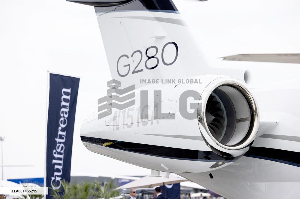 American aircraft company Gulfstream at Paris Air Show