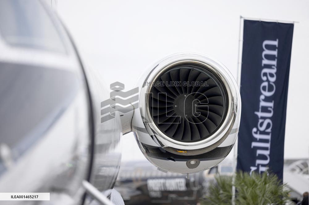 American aircraft company Gulfstream at Paris Air Show