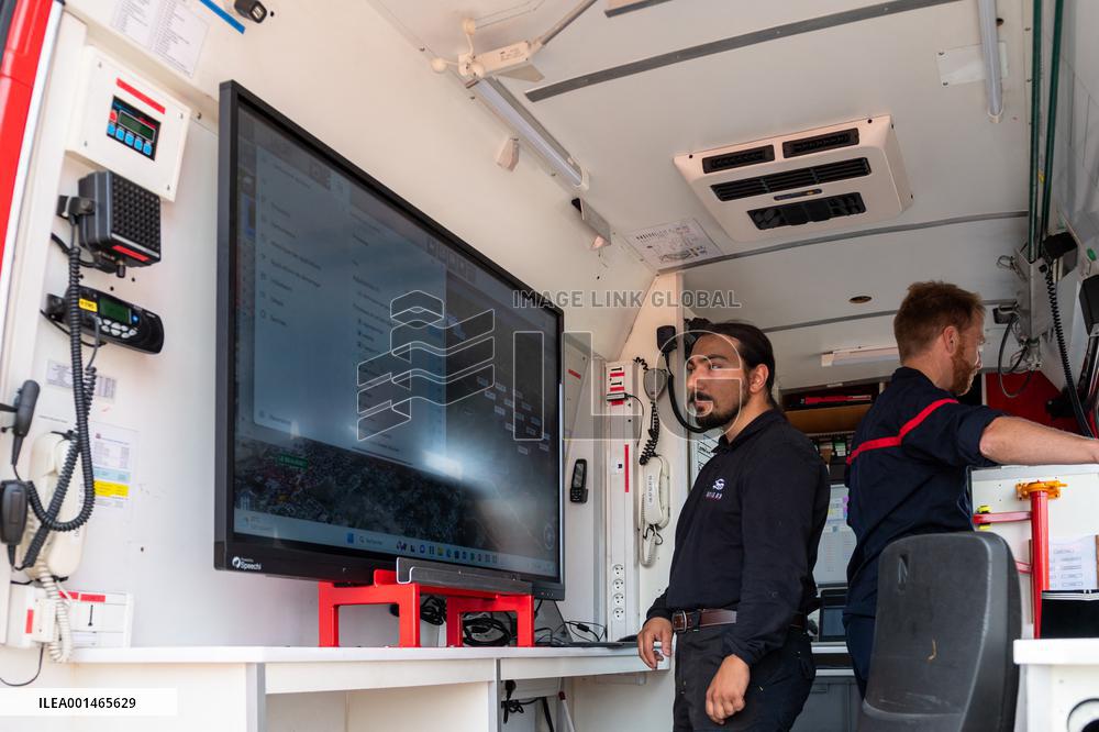 Firefighting training in Signes - France