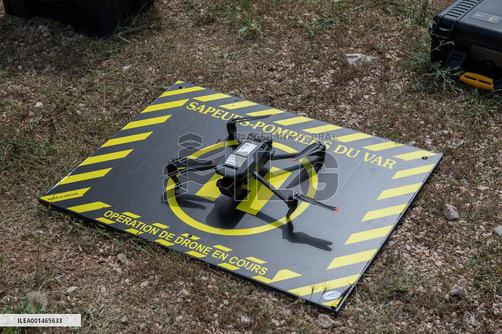 Firefighting training in Signes - France