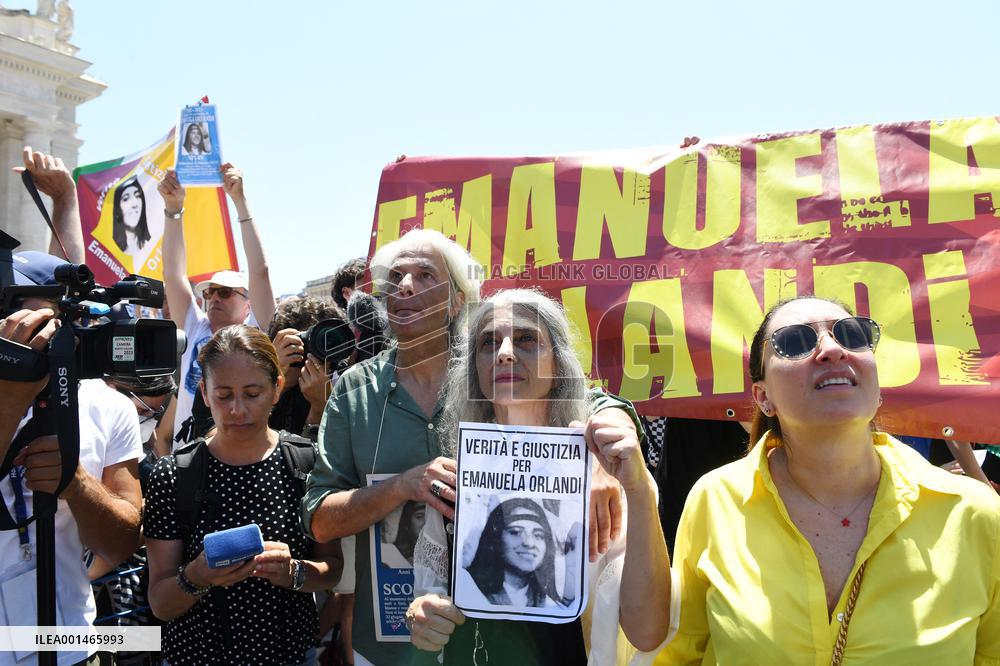 Demonstration in Memory of Emanuela Orlandi During Pope’s Angelus - Vatican