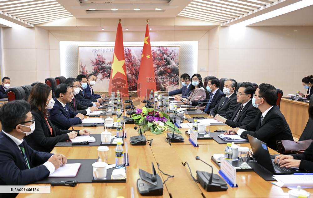 CHINA-BEIJING-QIN GANG-VIETNAMESE FM-MEETING (CN)
