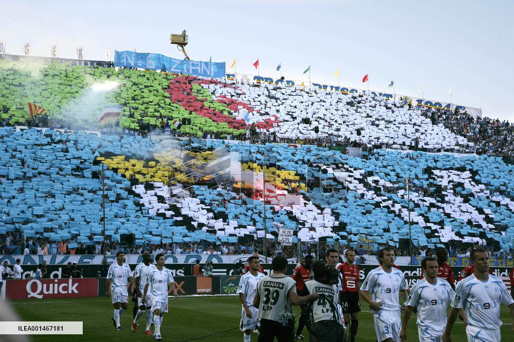 Soccer - French first league football match, Olympique Marseille vs Rennes in Marseille