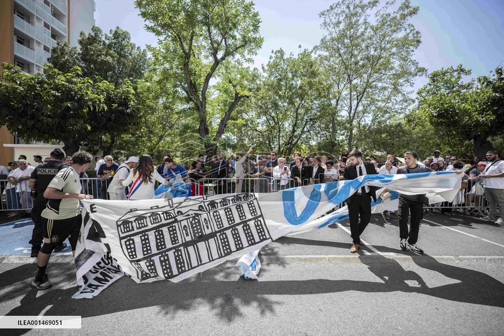 Emmanuel Macron Visit To Marseille