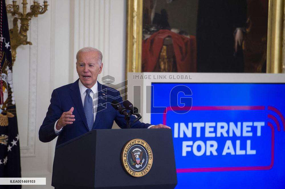 United States President Joe Biden, United States Vice President Kamala Harris and United States Secretary of Commerce Gina Raimo