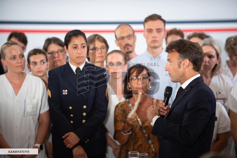 Emmanuel Macron Visit To Marseille - Day Two