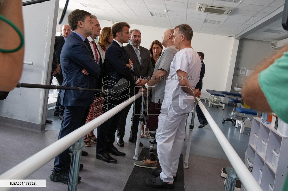 Emmanuel Macron Visit To Marseille - Day Two