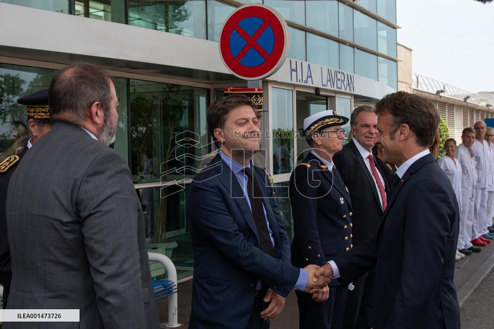 Emmanuel Macron Visit To Marseille - Day Two