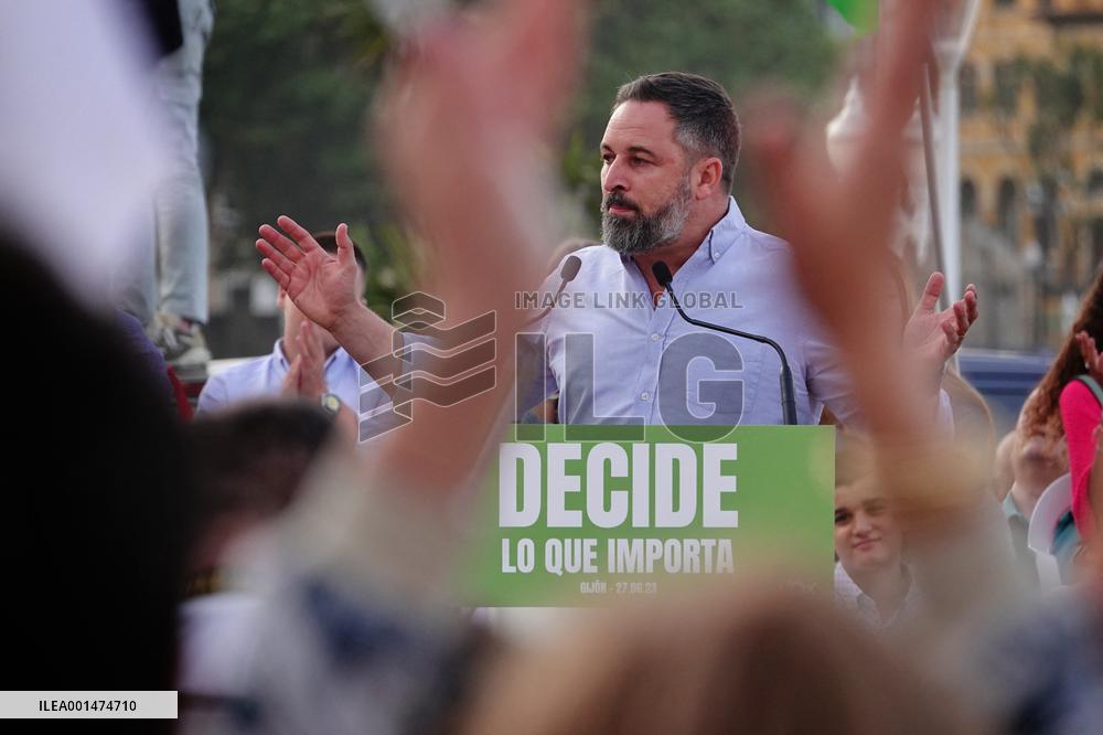 Far-Right Abascal Holds Pre-Campaign Event - Gijon