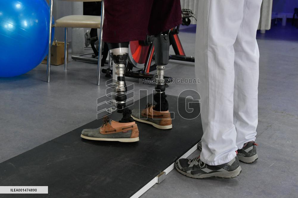 Macron Visits Military Hospital - Marseille