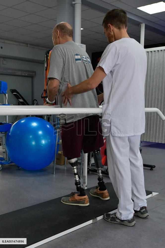 Macron Visits Military Hospital - Marseille