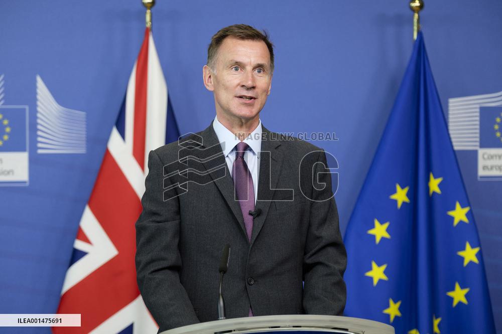 Signing Of A Post-Brexit Cooperation Agreement Between UK And EU - Brussels