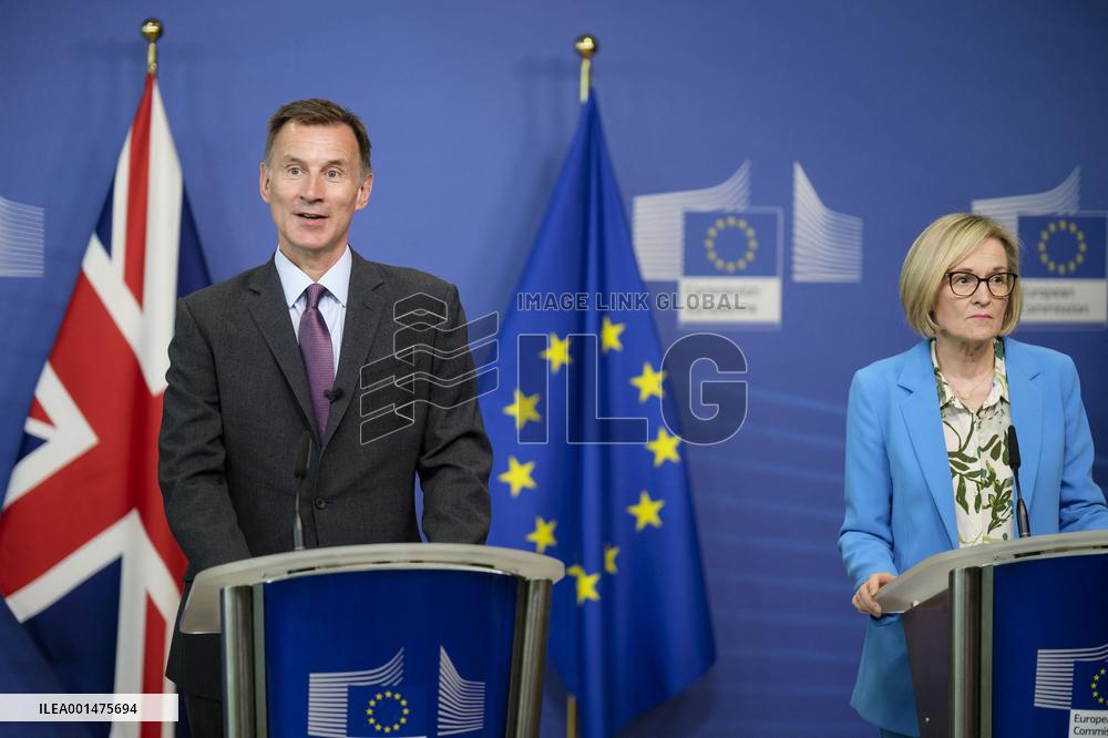 Signing Of A Post-Brexit Cooperation Agreement Between UK And EU - Brussels