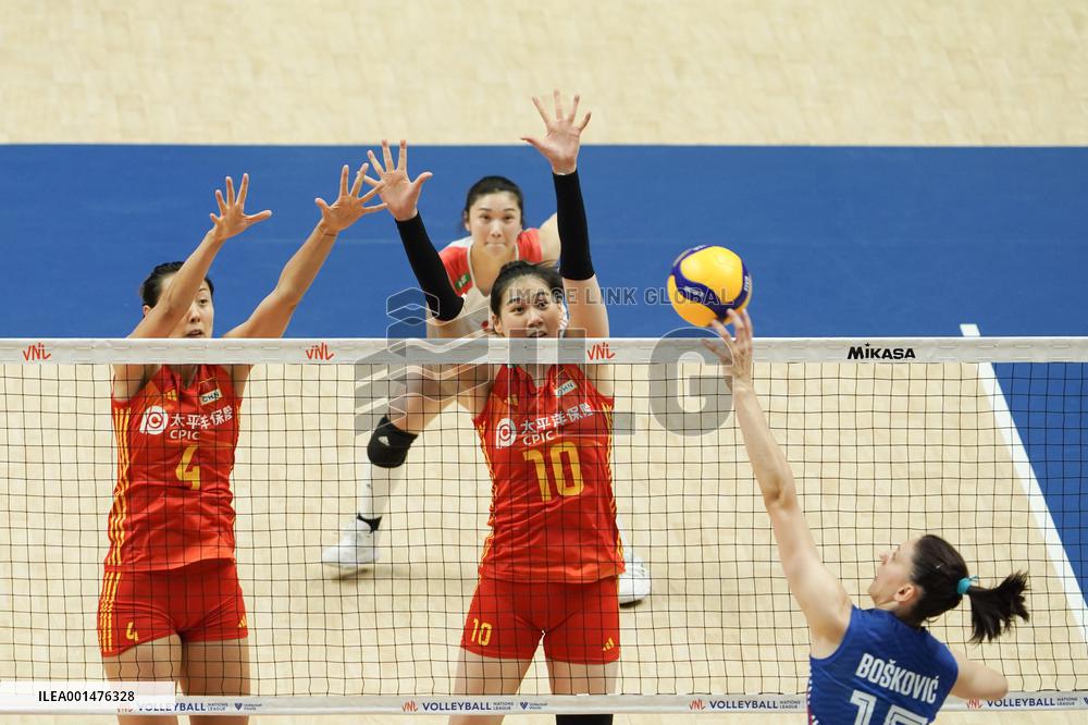 (SP)SOUTH KOREA-SUWON-VOLLEYBALL-NATIONS LEAGUE-CHN VS SRB