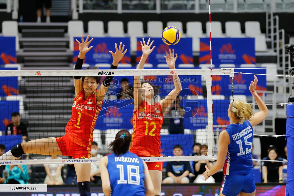 (SP)SOUTH KOREA-SUWON-VOLLEYBALL-NATIONS LEAGUE-CHN VS SRB