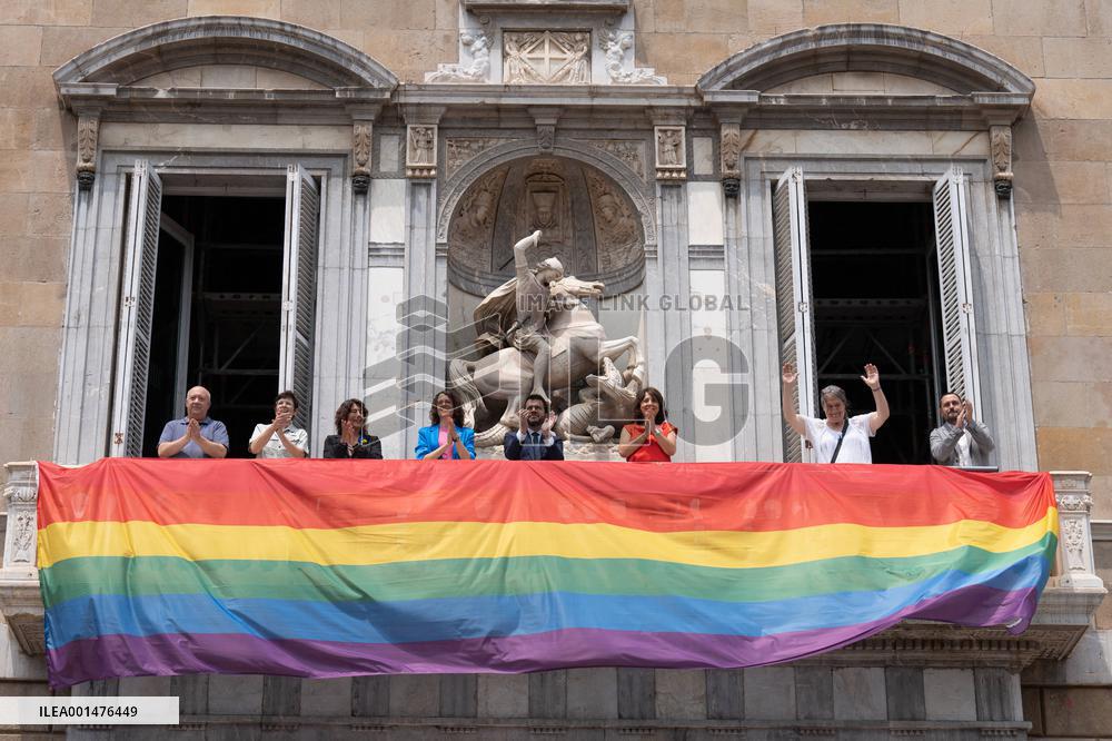 Barcelona Celebrates International LGTBI Pride Day